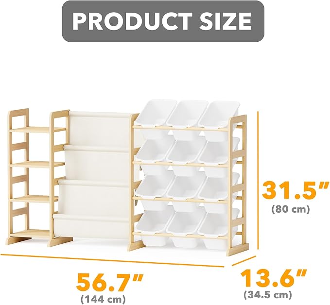 SpaceAid 3-in-1 Toy Storage Organizer - Image 2
