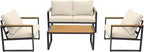 Patio Furniture Set, 4 Pieces Outdoor Patio Furniture - Image 7