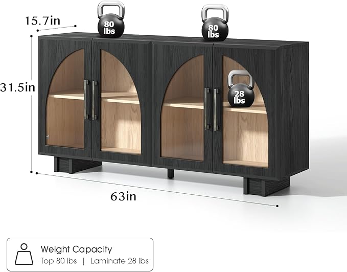 JOINICE Sideboard Buffet Cabinet - Image 2