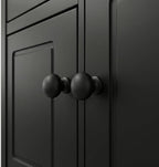 From the Tree Furniture 44" Wide Black & Pine Top Solid Pine Shaker Sideboard - Image 6