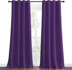 NICETOWN Purple Blackout Curtains 96 inches Long, Niose Reducing and Thermal - Image 2