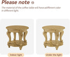 LKTART Round End Tables for Living Room, Vintage Side Table for Small Spaces - Image 9