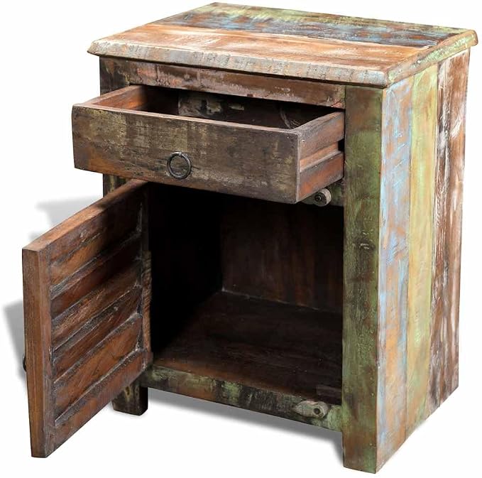 YAFF Vintage Reclaimed Wood End Table - Image 10
