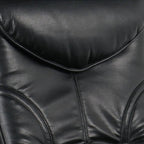 BenchMaster Newport Black Swivel Recliner and Slanted Ottoman - Image 3