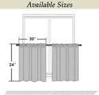 Simplebrand Ava Sage Green Short 24 Inches Blackout Curtain 2 Panels Set - Image 9