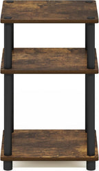 Furinno JUST Side Table, 3-Tier End Table, Open Shelves Night Stand, Bedside - Image 8