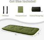 MAXYOYO Cot Japanese Floor Futon Mattress, Single Size Tatami Mat Sleeping Pad - Image 2