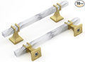 Rergy Cabinet Handles Marble Drawer Pulls and Knobs, T-Bar Hardware by Rergy