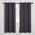 NICETOWN Greyish Purple Blackout Curtains 48 inches Length by NICETOWN