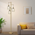 Dimmable Floor Lamp, 3 x 800LM LED Edison Bulbs Included, Farmhouse Industrial - Image 7