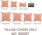 Fancy Homi 2 Packs Coral Lumbar Decorative Throw Pillow Covers 12x20 Inch - Image 6