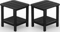 SERWALL Double Adirondack Side Set of 2, Table Rectangular End Table by SERWALL