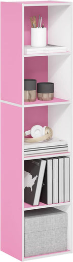 Furinno PASIR Book Shelf, 5-Tier Modern Bookshelf, Open Shelves Bookcase 9 x 12 by Furinno-FitsYourSpaceFitsYourBudget