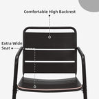 MELLCOM 3 Piece Patio Set, Small Patio Furniture Set - Image 7