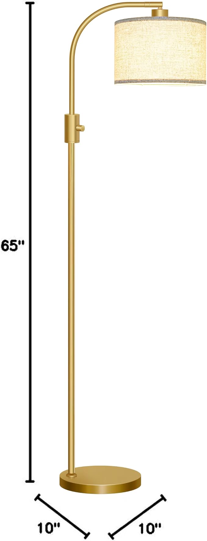 Nintiue Upgraded Modern Arc Dimmable Tall Standing Floor Lamp - Image 9