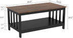 ChooChoo Farmhouse Coffee Table, 40 Inch - Image 2