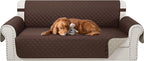 Reversible Couch Cover for 3 Cushion, Chocolate/Beige | Couch Cover for Sofa by LuxshareHome