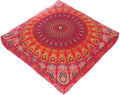 Mandala Floor Pillow Cover Meditation Cushion Seating Throw Hippie Round by EyesofIndia