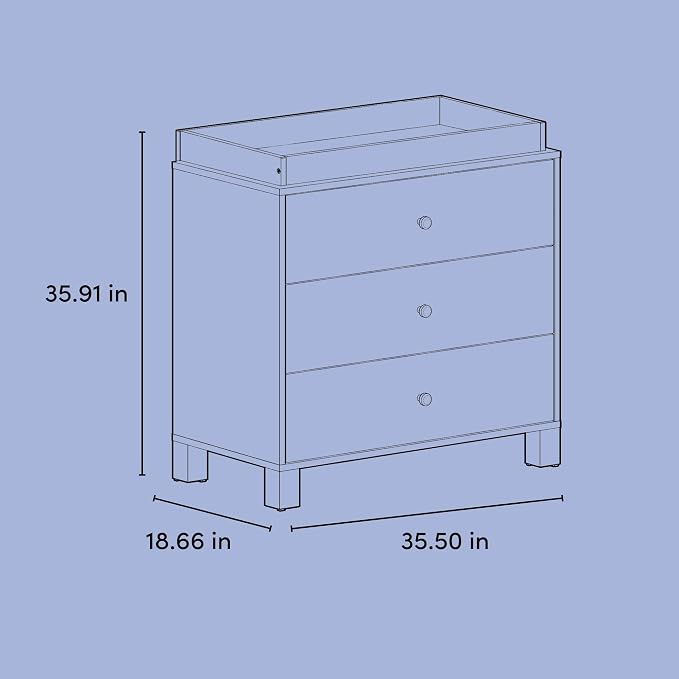 Storkcraft California 3-Drawer Chest - Image 3