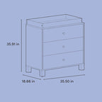 Storkcraft California 3-Drawer Chest - Image 3
