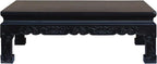 Chinese Handmade Dark Brown Rosewood Low Kang Table Stand Acs4815 by ORIENTLIVING