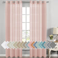 H.VERSAILTEX Linen Curtains Natural Blended Curtain Panels by HVERSAILTEX
