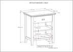 SIMPLIHOME Artisan Bedside Table - Image 3