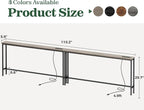 SUPERJARE 110.2 Inch Sofa Table - Image 3
