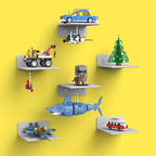 BlissBox 6-Pack Floating Display Shelves by BlissBox
