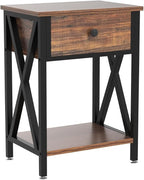 VECELO Nightstands Set of 2, Modern Bedside End Tables, Night Stands - Image 5