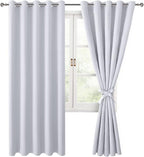 Blackout Curtains for Bedroom, 60 x 84 Inches Long, Window Curtains for Living by Hiasan