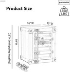ZHAOYONGLI-End Tables Industrial Nightstand Table, New - Image 2