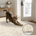 2'6''x8' Hallway Washable Runner Rug: Kitchen Carpet Beige/Brown | Vintage Boho - Image 5