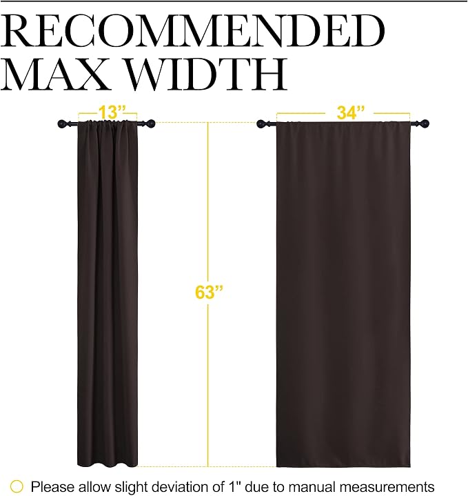 NICETOWN Bedroom Curtains Thermal Insulated, Noise Reducing Curtains & Drapes - Image 7