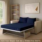 Sleeper Sofa Bed Sheet, 100% Cotton 400 Thread Count, 4 Piece Set, Deep Pocket - Image 8