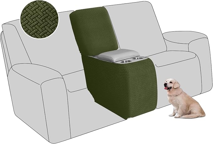 ALIECOM Recliner Sectional Couch Covers L Shape Stretch Corner Reclining by ALIECOM