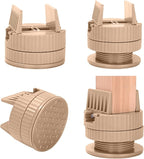 4 Pack Heavy Duty Bed Risers by Jedroc
