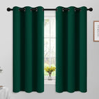 Yakamok Room Darkening Curtains 42x63 inch Length Dark Green-Living Room | 2 by Yakamok