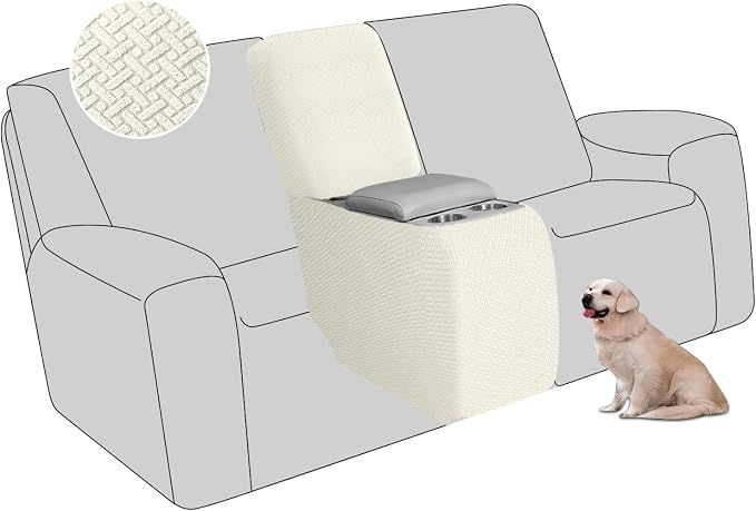 ALIECOM Recliner Sectional Couch Covers L Shape Stretch Corner Reclining by ALIECOM