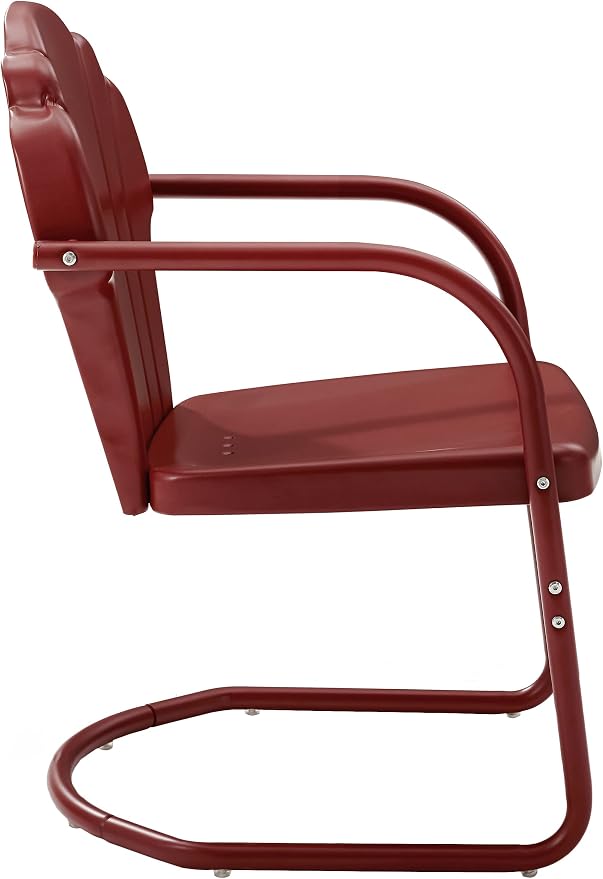 Crosley Furniture Tulip 2-Piece Outdoor Chair Set, Retro Metal Patio Chairs - Image 5