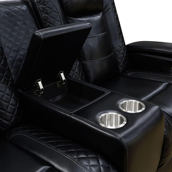 Leather Power Recliner Sofa Set - Image 7