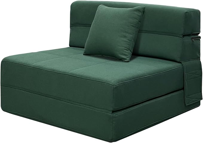 ANONER Memory Foam Fold Out Sofa Bed Couch by ANONER