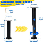 4 PCS Adjustable Height Bed Support Legs - Image 2