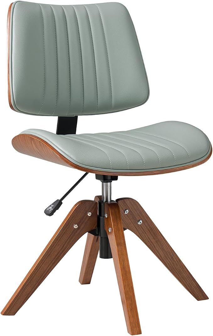 HULALA HOME Faux Leather Home Office Chair - Image 8