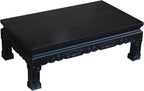 Chinese Handmade Dark Brown Rosewood Low Kang Table Stand Acs4815 - Image 4