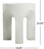 Christopher Knight Home Ottilie Outdoor Side Table, Lightweight Concrete Garden - Image 2
