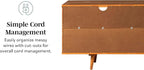 Walker Edison 3-Drawer Mid Century Modern Wood TV Stand - Image 5