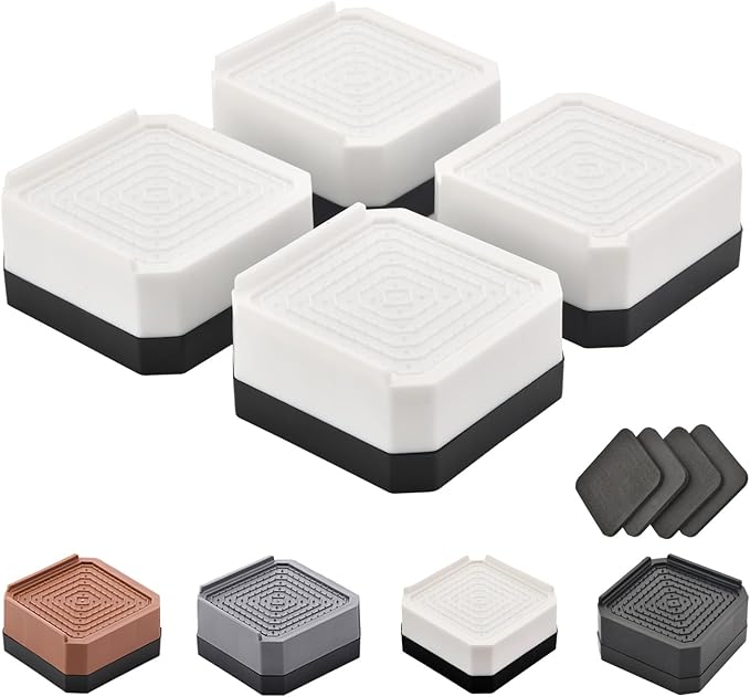 EclatBain Bed Risers Furniture Risers Heavy-Duty Rectangular Adjustable Block by Unknown