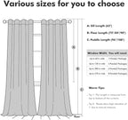 MIULEE Velvet Curtains 52x90 inches 2 Panels Olive Green Blackout Curtains | - Image 8