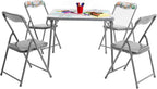 Flash Furniture Mindy Kids 5-Piece Folding Square Table and Chairs Set - Image 2
